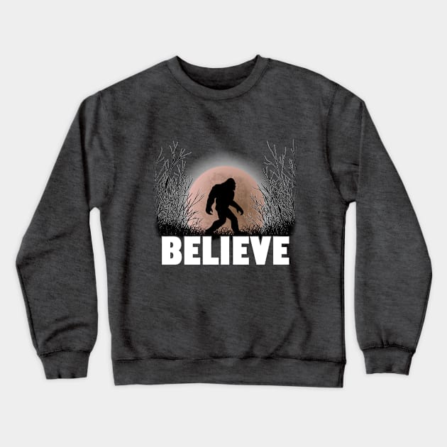 Bigfoot - Bigfoot Believe Crewneck Sweatshirt by Kudostees